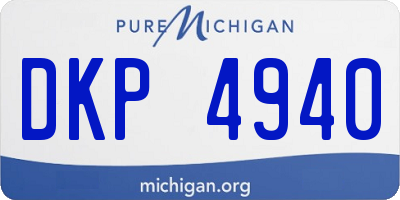MI license plate DKP4940