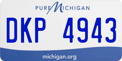 MI license plate DKP4943