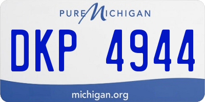 MI license plate DKP4944