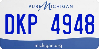 MI license plate DKP4948