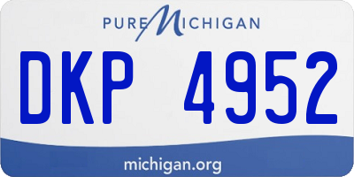 MI license plate DKP4952