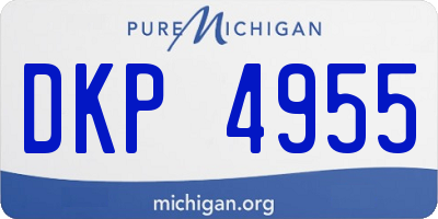 MI license plate DKP4955