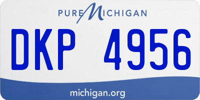 MI license plate DKP4956