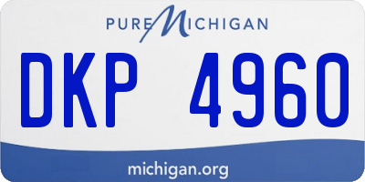 MI license plate DKP4960