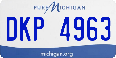 MI license plate DKP4963