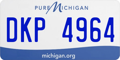 MI license plate DKP4964