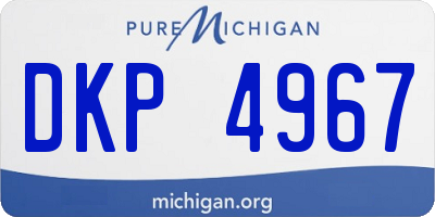 MI license plate DKP4967