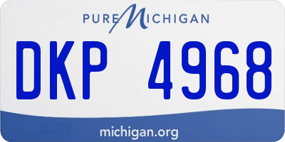 MI license plate DKP4968