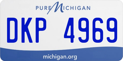 MI license plate DKP4969