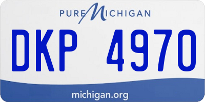 MI license plate DKP4970