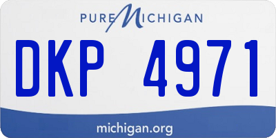 MI license plate DKP4971