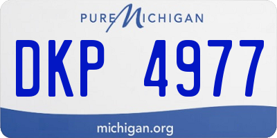 MI license plate DKP4977
