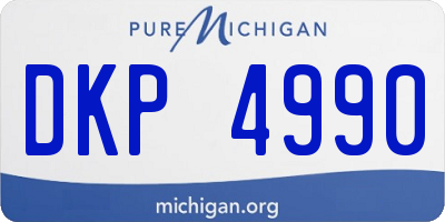 MI license plate DKP4990