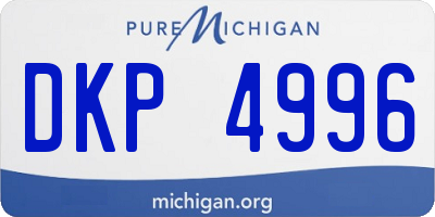 MI license plate DKP4996