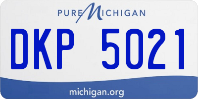 MI license plate DKP5021
