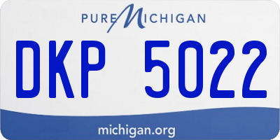 MI license plate DKP5022