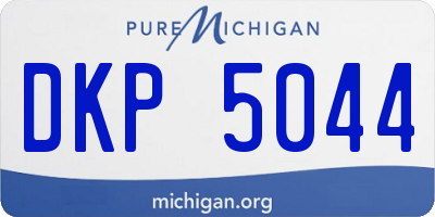 MI license plate DKP5044
