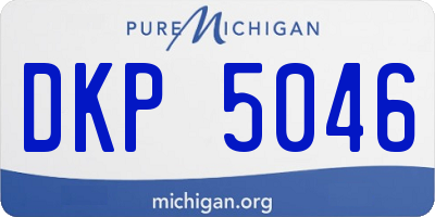 MI license plate DKP5046
