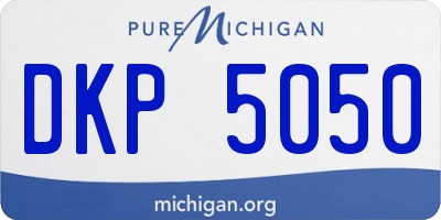 MI license plate DKP5050