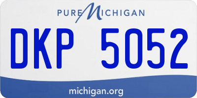 MI license plate DKP5052