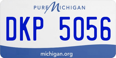 MI license plate DKP5056
