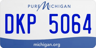 MI license plate DKP5064