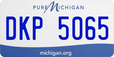 MI license plate DKP5065
