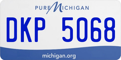 MI license plate DKP5068
