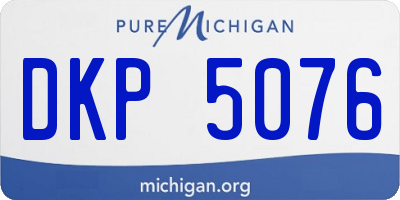 MI license plate DKP5076