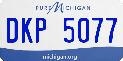 MI license plate DKP5077
