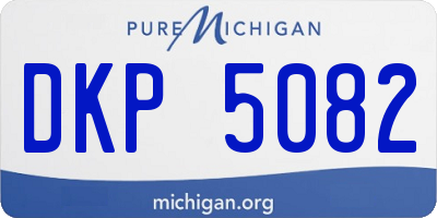 MI license plate DKP5082