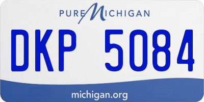MI license plate DKP5084