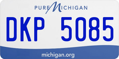 MI license plate DKP5085