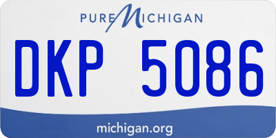 MI license plate DKP5086