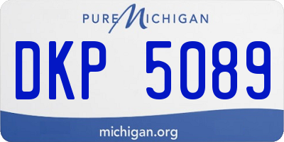 MI license plate DKP5089