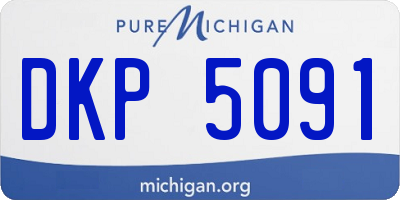 MI license plate DKP5091