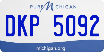 MI license plate DKP5092