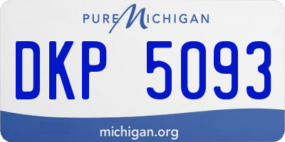MI license plate DKP5093