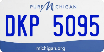 MI license plate DKP5095