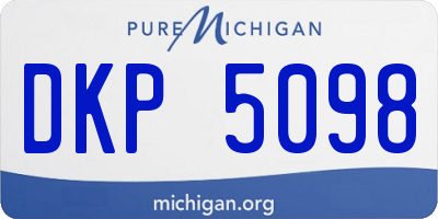 MI license plate DKP5098
