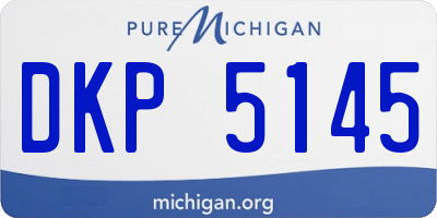 MI license plate DKP5145