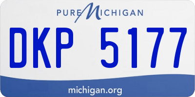 MI license plate DKP5177