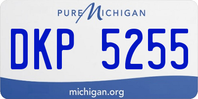 MI license plate DKP5255