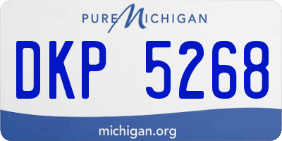 MI license plate DKP5268