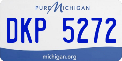 MI license plate DKP5272