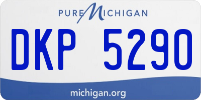 MI license plate DKP5290