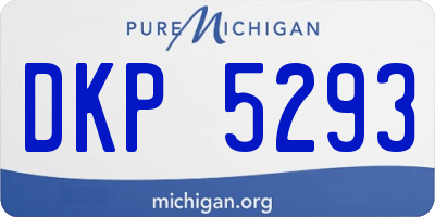 MI license plate DKP5293