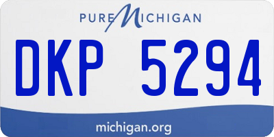 MI license plate DKP5294