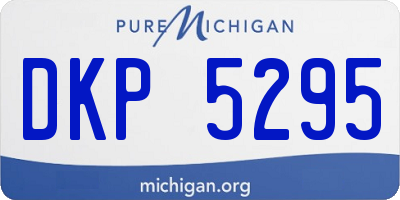 MI license plate DKP5295