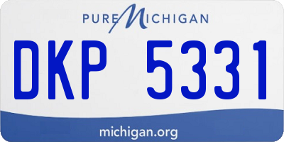 MI license plate DKP5331